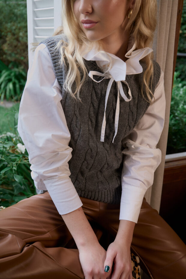 Chaleco Aurora gris medio