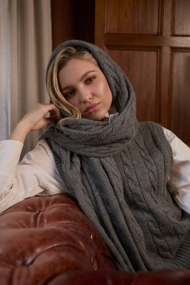 Manteau Serena gris medio