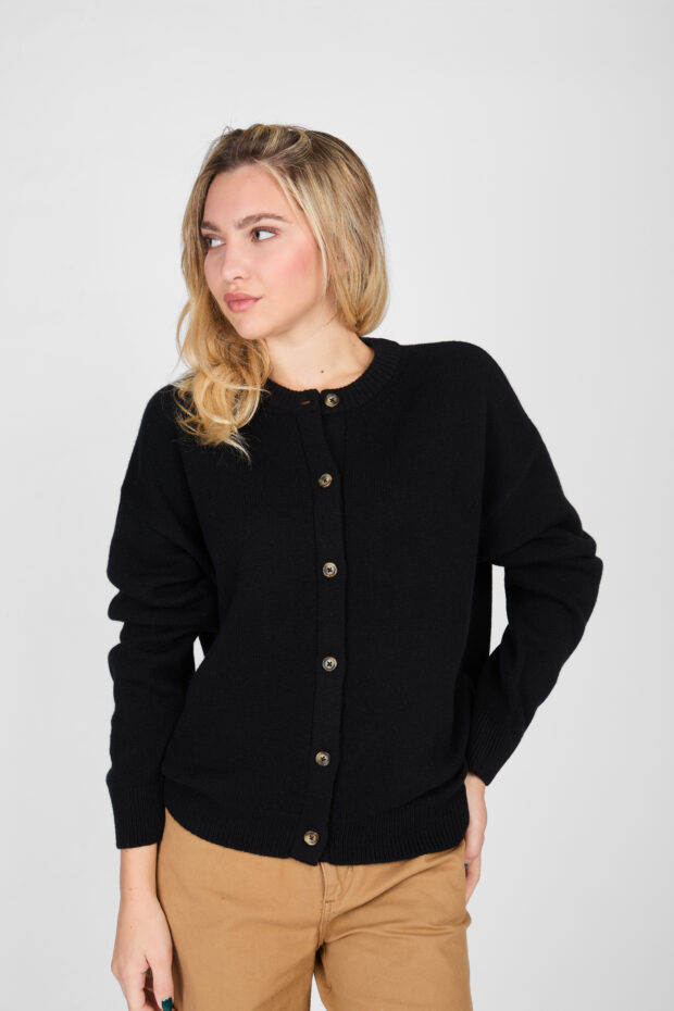 Cardigan Lana Cashmere negro