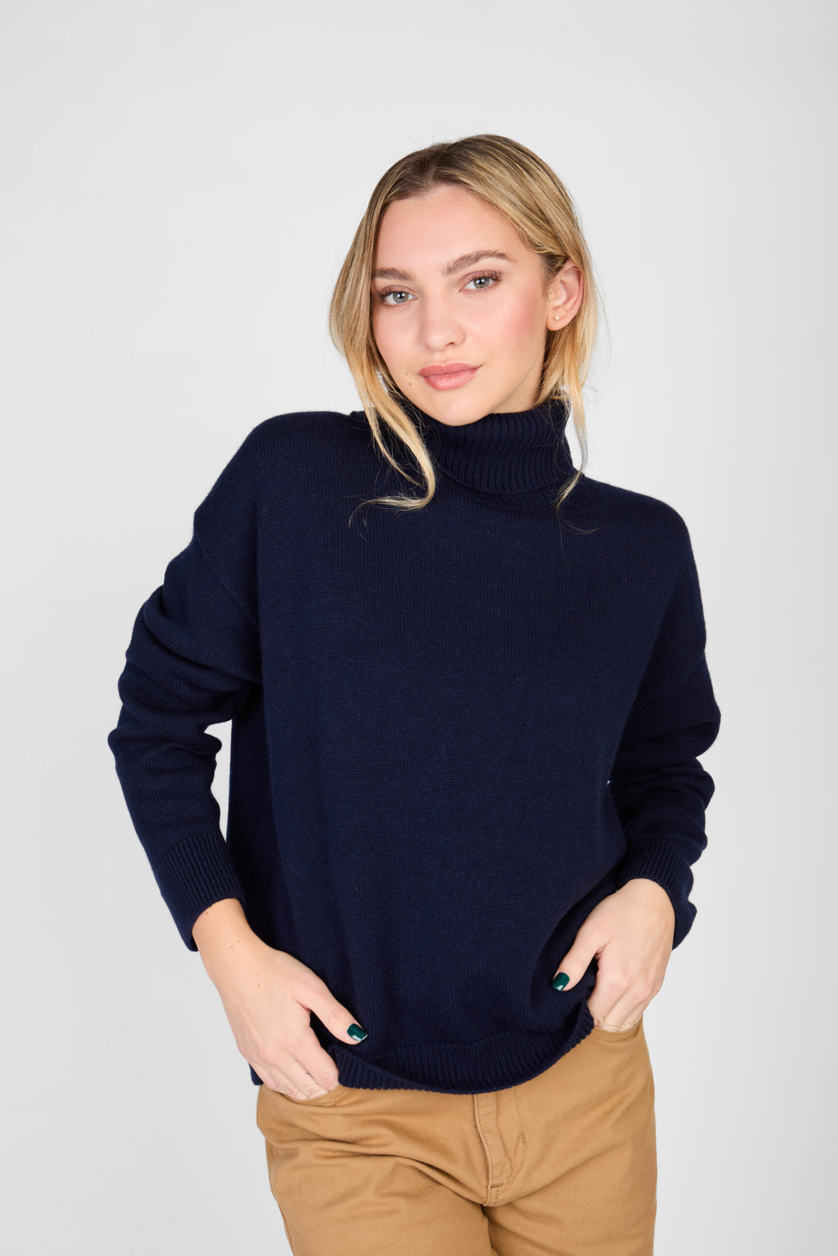 Polera Lana Cashmere marino