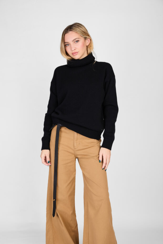 Polera Lana Cashmere negro