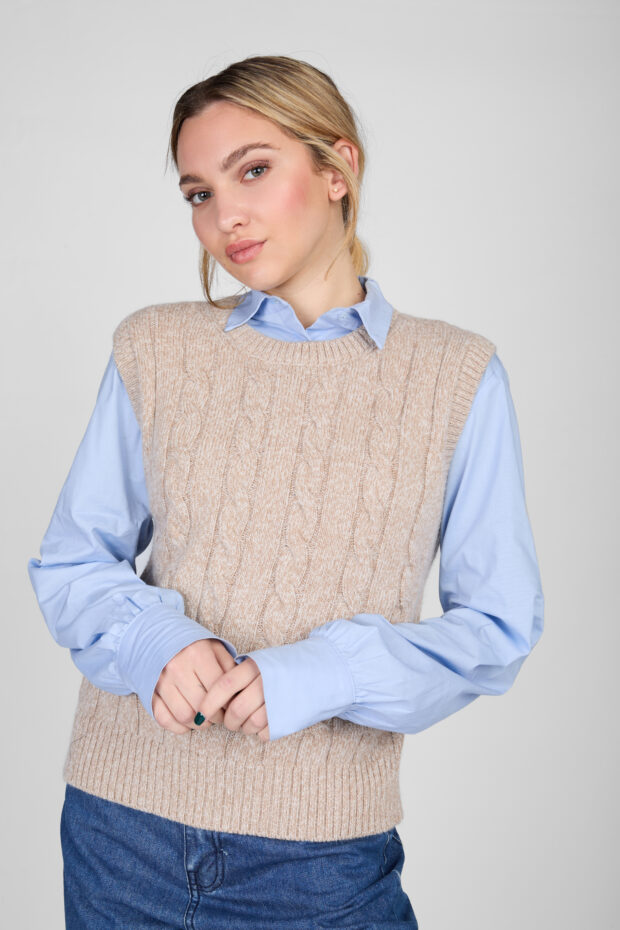 Chaleco Aurora crudo