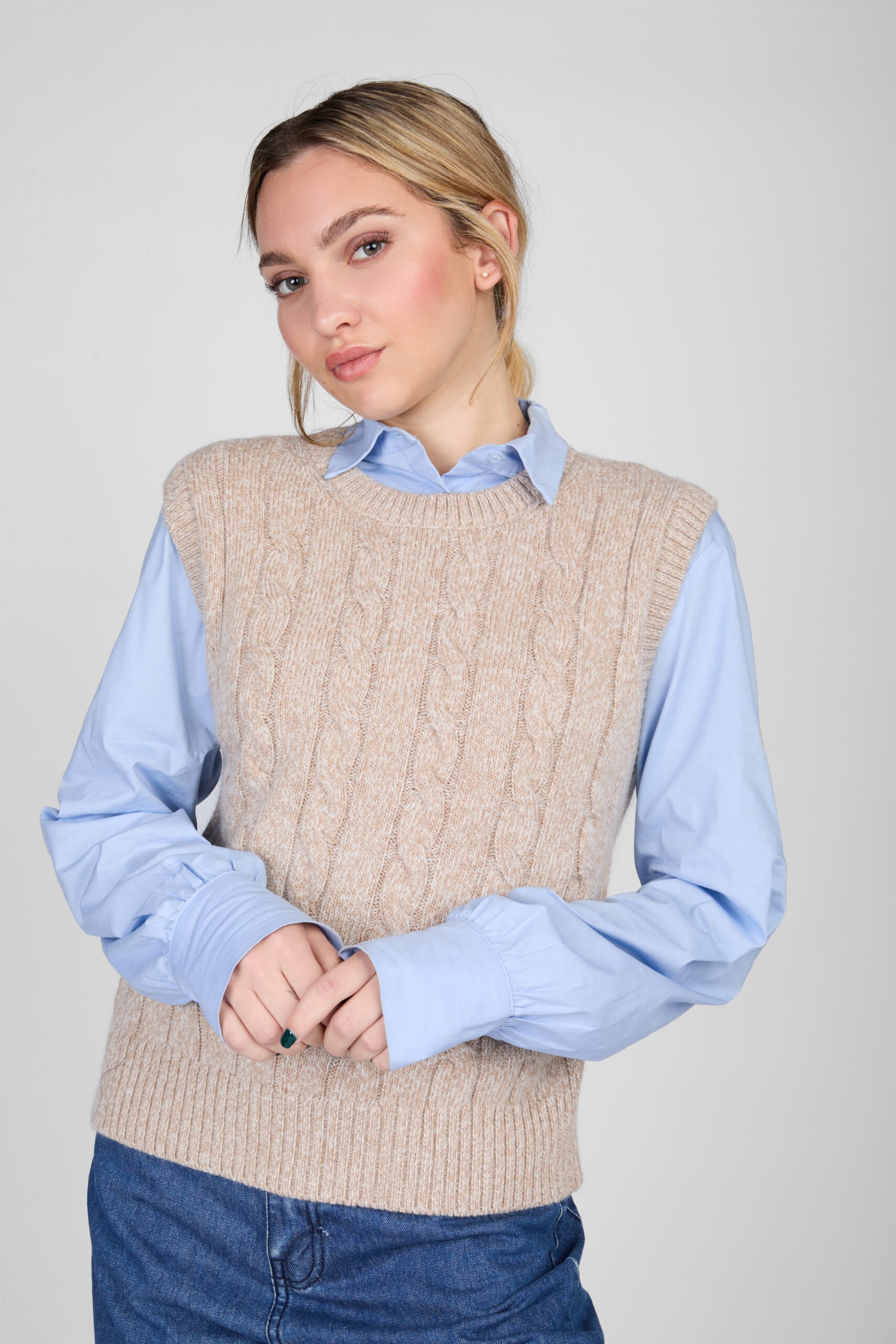 Chaleco Aurora crudo