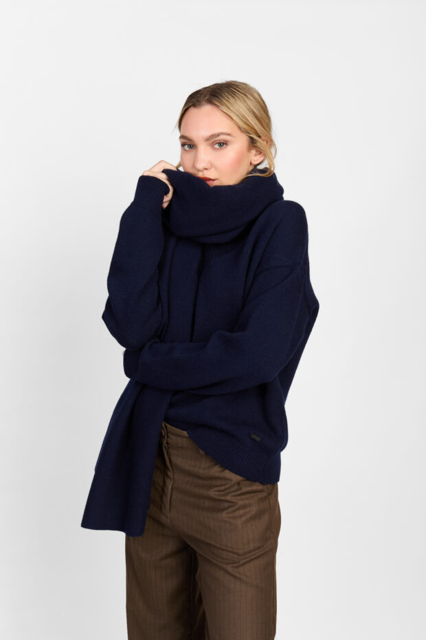 Manteau Lana Cashmere marino