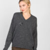 Sweater Lana Cashmere gris topo