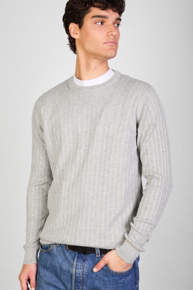 Sweater Senda gris perla melange