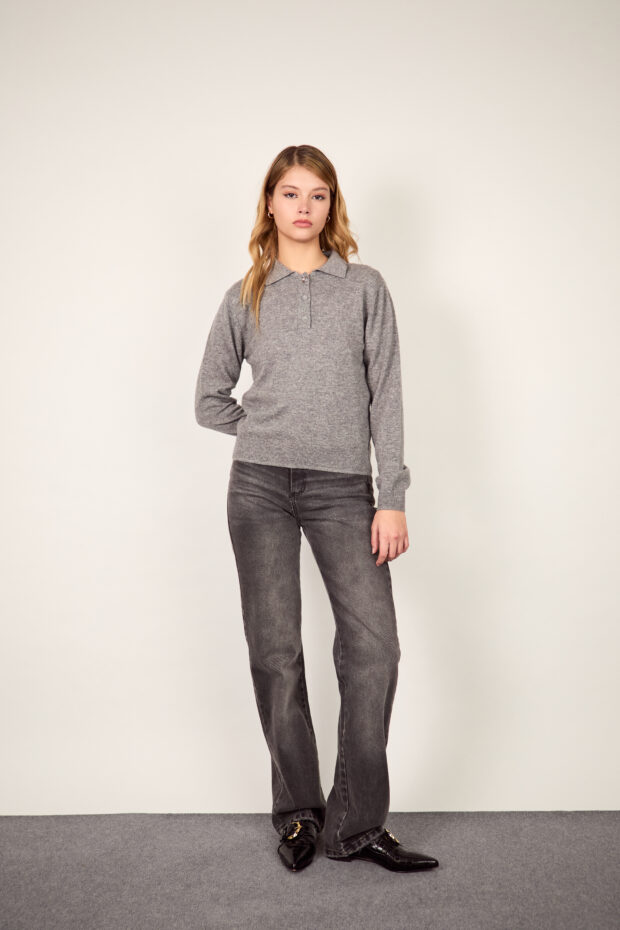 Chomba Lana Cashmere gris medio