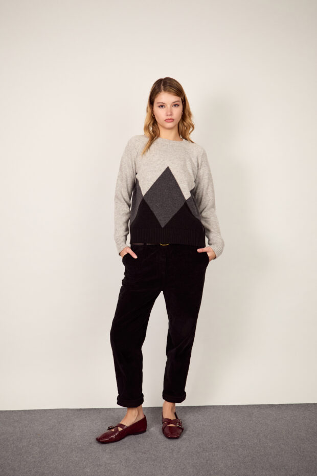Sweater Rombos negro