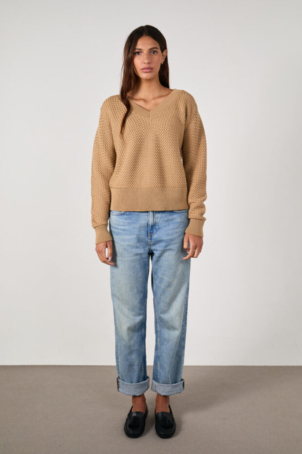 Sweater Canasto camel