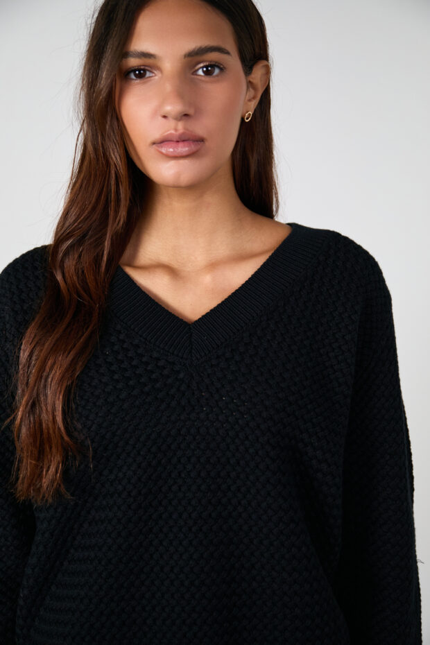 Sweater Canasto negro